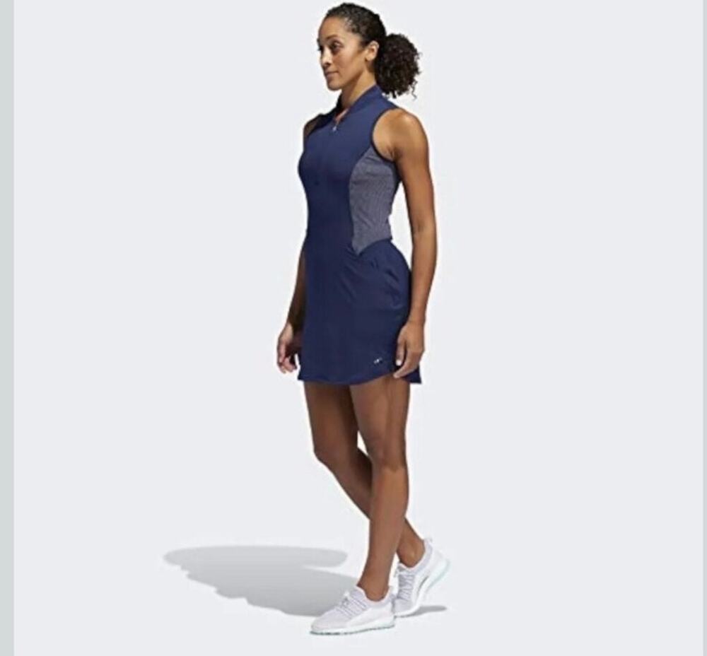 Adidas Golf Beyond 18 Dress • Dark Blue • Women’s Medium • Mesh Panels